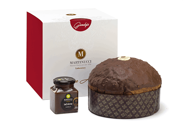 Panettone Gianduja con Spalmabile alla Gianduja - Martinucci